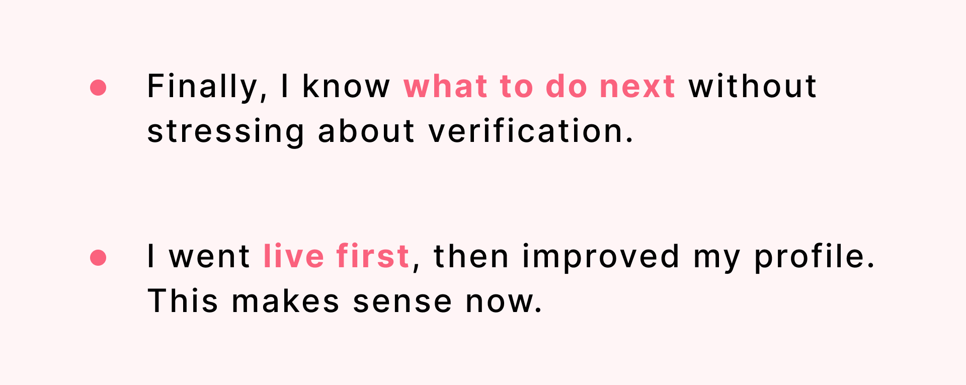 Provider feedback